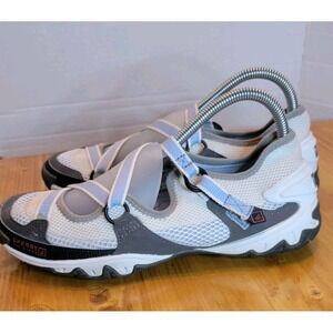 Sperry Women Sz 7.5 M BLUE/WHITE Hook & Loop Fasteners Walking Synthetic Shoe